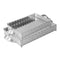 Deco Silver Metal Rectangular Serving Tray Set of 2 Pcs 35*25/40*30 cm (Ctn Box 8 units)
