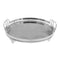 Vintage Silver Oval Mirrored Tray Set of 2 with Deco Handles 35*24+28*40 cm (Ctn Box 8 units)