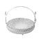 Deco Silver Metal Round Serving Tray Fruit Basket (Ctn Box 8 units)