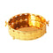 Deco Gold Metal Round Serving Tray Fruit Basket Set of 2 Pcs (Ctn Box 10 units)