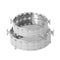 Deco Silver Metal Round Serving Tray Fruit Basket Set of 2 Pcs (Ctn Box 10 units)