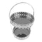 Engraved Deco Gift Basket Fruit Plate Nuts and Chocolates Serving Tray 2 Tier 25*40 cm (Ctn Box 10 units)