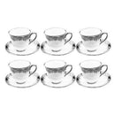 Ceramic Coffee Cup and saucer Abstract Print ** 90cc/11 cm  (Ctn Box 20 units)
