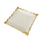 White Ceramic Gold Rim Tableware Rectangular Serving Dish Plate 15X15X2 cm (Ctn Box 60 units)