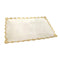 White Ceramic Gold Rim Tableware Rectangular Serving Dish Plate 35.5X22X3 cm (Ctn Box 24 units)