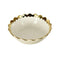 White Ceramic Gold Rim Tableware Round Serving Dish Bowl 16X16X6.5 cm (Ctn Box 60 units)