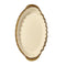 White Ceramic Gold Rim Tableware Oval Serving Dish Plate 33.5*20.5*5.5 cm (Ctn Box 24 units)
