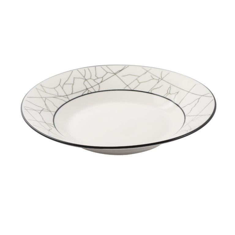 Abstract Print Ceramic Tableware Round Serving Dish Plate 9 cm (Ctn Box 48 units)
