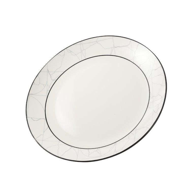 Abstract Print Ceramic Tableware Round Serving Dinner Plate 10.5 cm (Ctn Box 36 units)