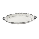 Abstract Print Ceramic Tableware Oval Serving Dish Plate 12.5 cm (Ctn Box 36 units)