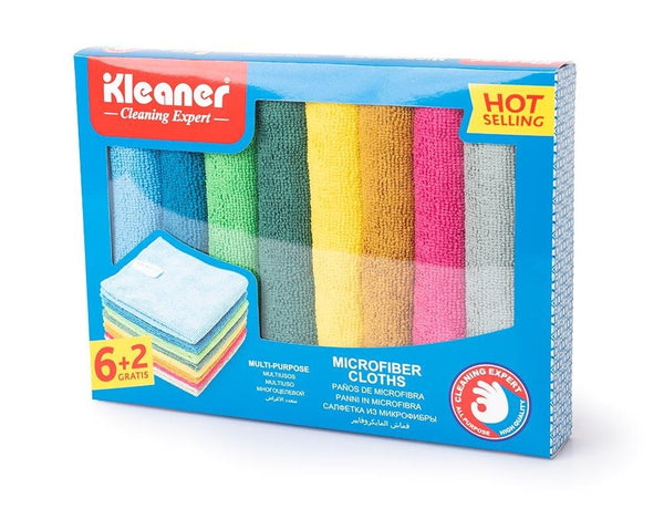 Kleaner Multipurpose Microfiblre Cleaning Cloth Pack of 6 28*20*3.5 cm (Ctn Box 48 units)