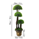 Realistic Touch Artificial Plant Flower Pot Home Interior Deco 90 cm 3 heads  (Ctn Box 1 units)