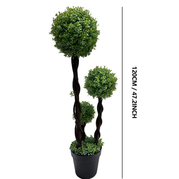 Realistic Touch Artificial Plant Flower Pot Home Interior Deco 120 cm  3 heads  (Ctn Box 1 units)