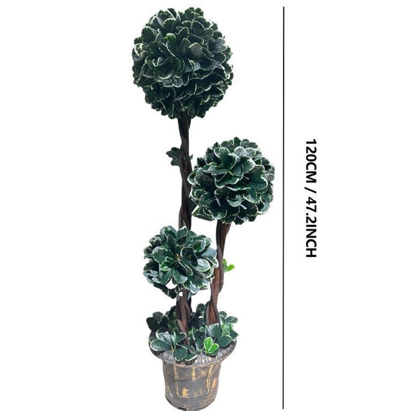 Realistic Touch Artificial Plant Flower Pot Home Interior Deco 120 cm 3 heads  (Ctn Box 1 units)
