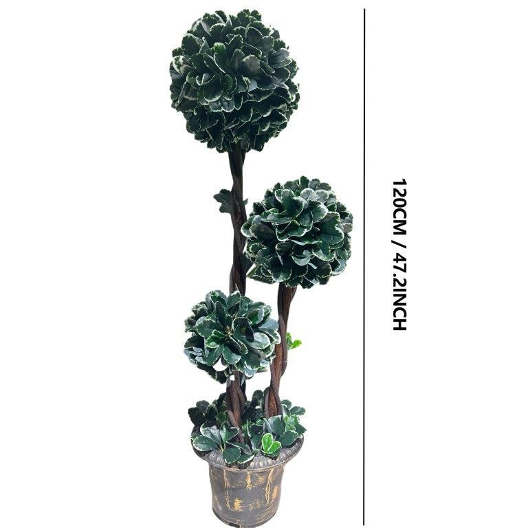 Realistic Touch Artificial Plant Flower Pot Home Interior Deco 120 cm 3 heads  (Ctn Box 1 units)