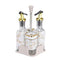 White Gold Mix Spice Rack and Seasoning Jar Set of 4 Pcs 100/150 ml (Ctn Box 24 units)