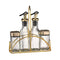 Gold and Transparent Spice Rack and Seasoning Jar Set of 4 Pcs 100 ml/150 ml (Ctn Box 24 units)