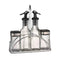 Silver and Transparent Spice Rack and Seasoning Jar Set of 4 Pcs 100 ml/150 ml (Ctn Box 24 units)