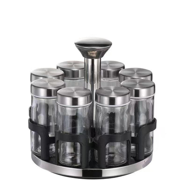 Revolving Spice Rack Spice and Herb Carousel Set of 8 Pcs 90 ml (Ctn Box 18 units)