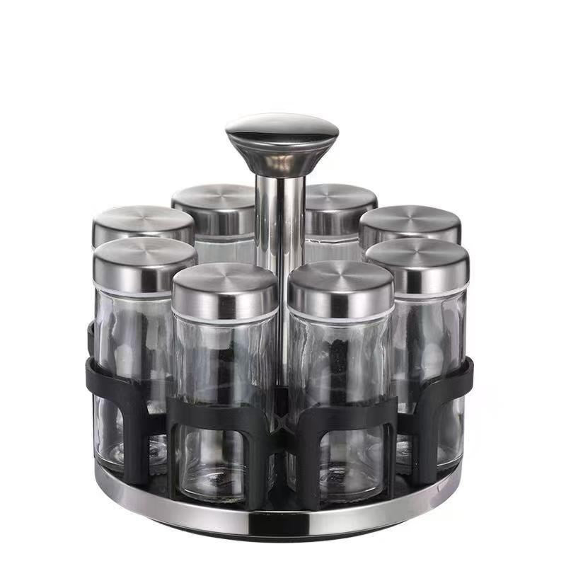Revolving Spice Rack Spice and Herb Carousel Set of 8 Pcs 90 ml (Ctn Box 18 units)