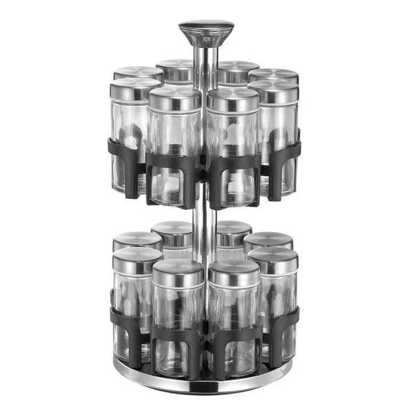 Revolving Spice Rack Spice and Herb Carousel Set of 16 Pcs 90 ml (Ctn Box 9 units)