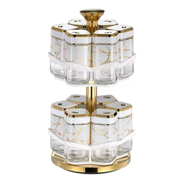 Revolving Spice Rack Spice and Herb Carousel Set of 12 Pcs 100 ml (Ctn Box 12 units)