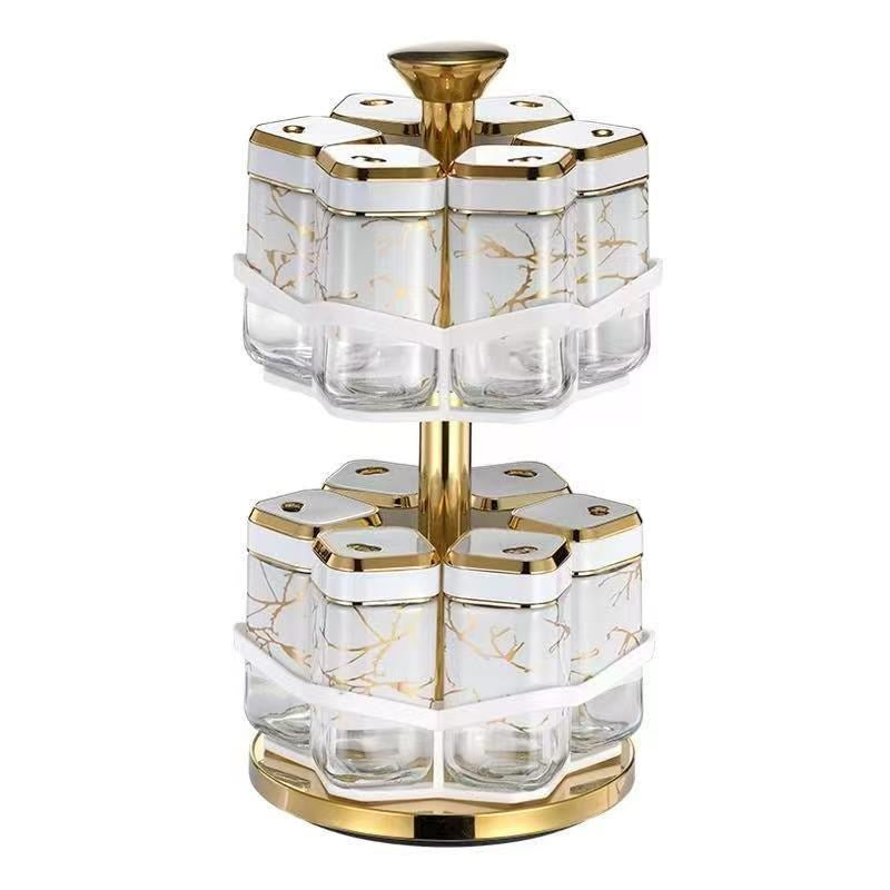 Revolving Spice Rack Spice and Herb Carousel Set of 12 Pcs 100 ml (Ctn Box 12 units)