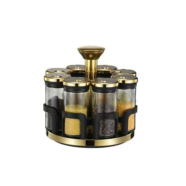 Revolving Spice Rack Spice and Herb Carousel Set of 8 Pcs 100 ml (Ctn Box 18 units)