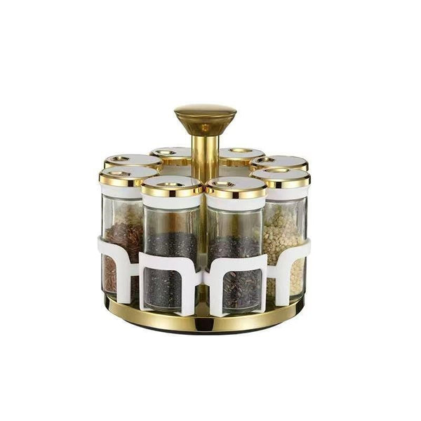 Revolving Spice Rack Spice and Herb Carousel Set of 8 Pcs 100 ml (Ctn Box 18 units)