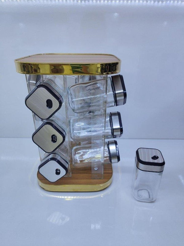 Revolving Spice Rack Spice and Herb Carousel Set of 12 Pcs 100 ml (Ctn Box 9 units)