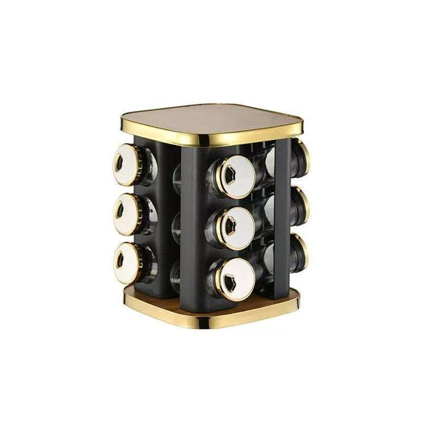 Revolving Spice Rack Spice and Herb Carousel Set of 12 Pcs 90 ml (Ctn Box 9 units)