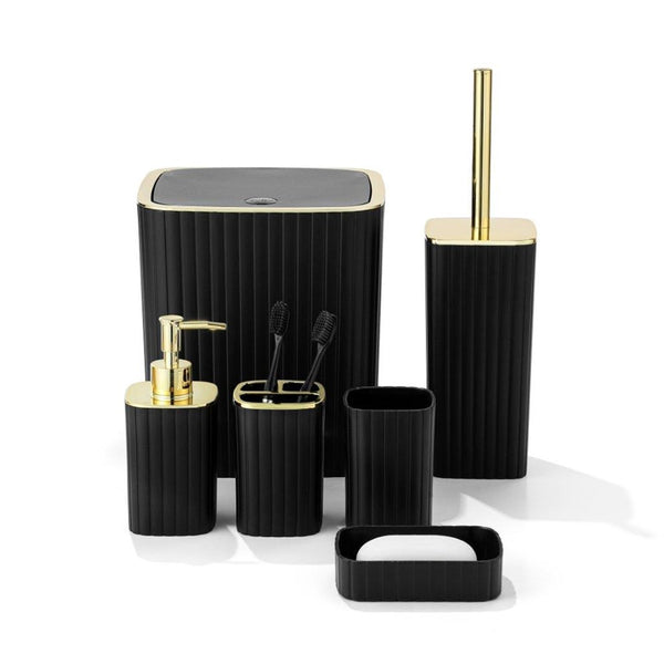 Complete Bathroom Accessories Soap Dispenser Toothbrush Holder Set of 6 Pcs**   (Ctn Box 12 units)