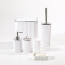 Complete Bathroom Accessories Soap Dispenser Toothbrush Holder Set of 6 Pcs**   (Ctn Box 12 units)
