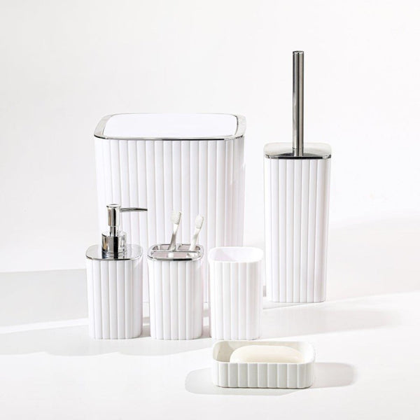 Complete Bathroom Accessories Soap Dispenser Toothbrush Holder Set of 6 Pcs**   (Ctn Box 12 units)