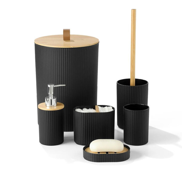 Complete Bathroom Accessories Soap Dispenser Toothbrush Holder Set of 6 Pcs**   (Ctn Box 12 units)