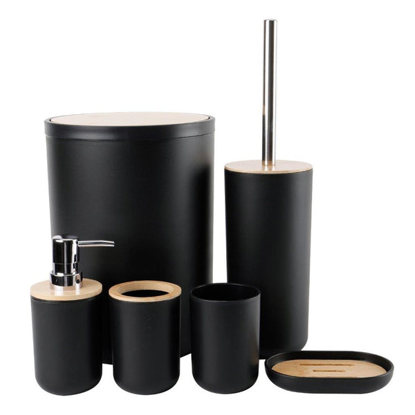 Complete Bathroom Accessories Soap Dispenser Toothbrush Holder Set of 6 Pcs**   (Ctn Box 12 units)