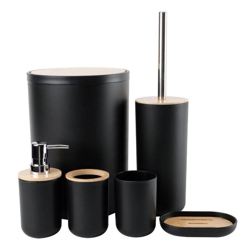Complete Bathroom Accessories Soap Dispenser Toothbrush Holder Set of 6 Pcs**   (Ctn Box 12 units)