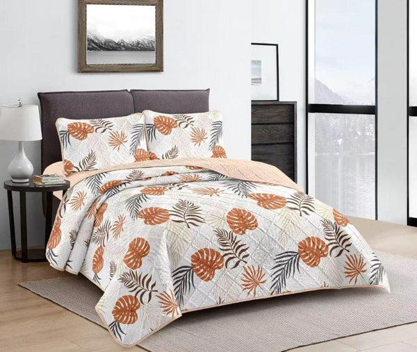 Elegant Design Comforter Bedspread Bedding Set Bed Cover with Pillowcase Set of 3 pcs Bed Cover 220*240 cm Pillowcase 50*70 cm   (Ctn Box 17 units)