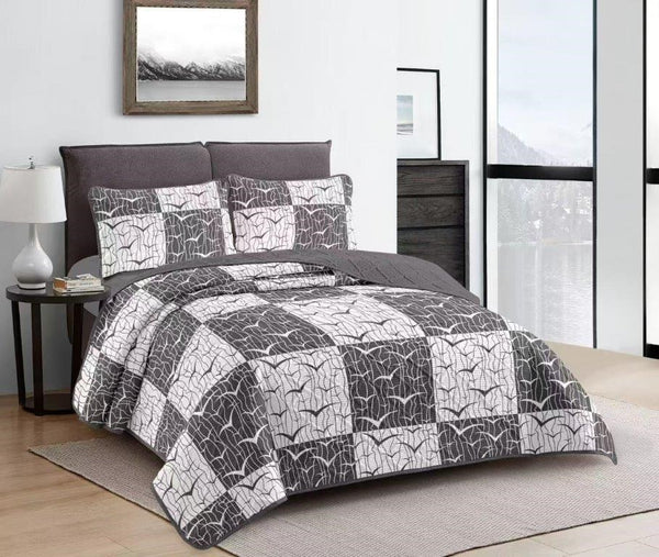 Elegant Design Comforter Bedspread Bedding Set Bed Cover with Pillowcase Set of 3 pcs Bed Cover 220*240 cm Pillowcase 50*70 cm   (Ctn Box 17 units)