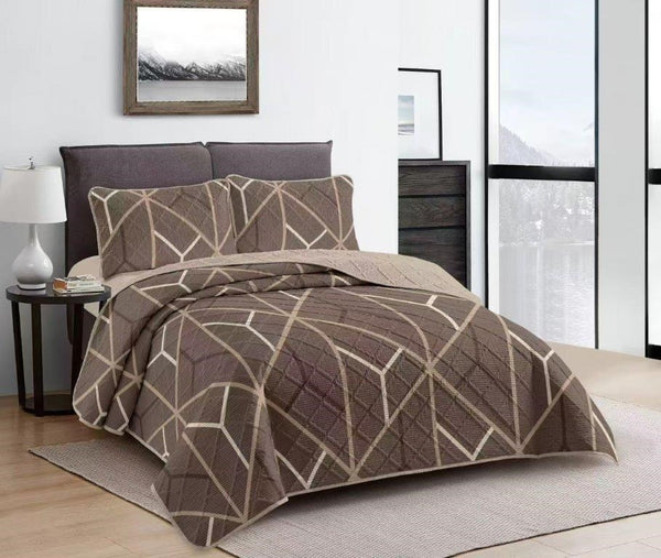 Elegant Design Comforter Bedspread Bedding Set Bed Cover with Pillowcase Set of 3 pcs Bed Cover 220*240 cm Pillowcase 50*70 cm   (Ctn Box 17 units)