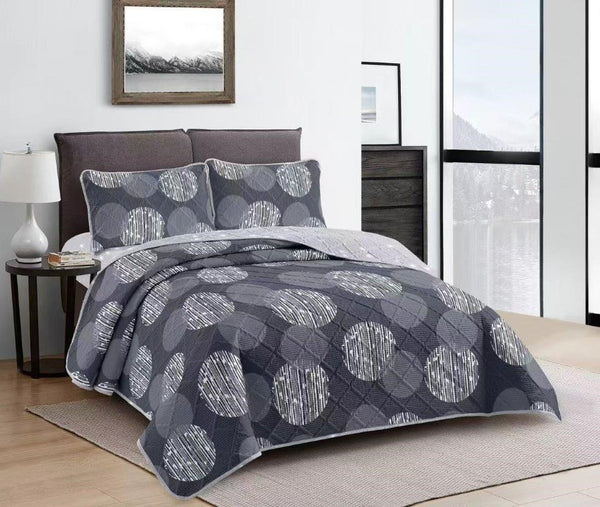 Elegant Design Comforter Bedspread Bedding Set Bed Cover with Pillowcase Set of 3 pcs Bed Cover 220*240 cm Pillowcase 50*70 cm   (Ctn Box 17 units)