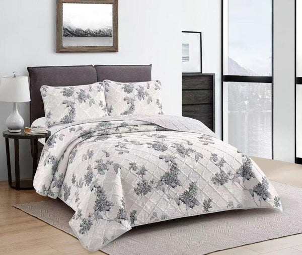 Elegant Design Comforter Bedspread Bedding Set Bed Cover with Pillowcase Set of 3 pcs Bed Cover 220*240 cm Pillowcase 50*70 cm   (Ctn Box 17 units)
