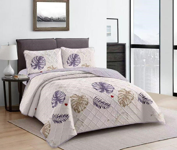 Elegant Design Comforter Bedspread Bedding Set Bed Cover with Pillowcase Set of 3 pcs Bed Cover 220*240 cm Pillowcase 50*70 cm   (Ctn Box 17 units)