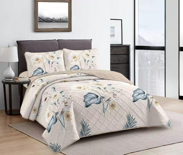Elegant Design Comforter Bedspread Bedding Set Bed Cover with Pillowcase Set of 3 pcs Bed Cover 220*240 cm Pillowcase 50*70 cm   (Ctn Box 17 units)