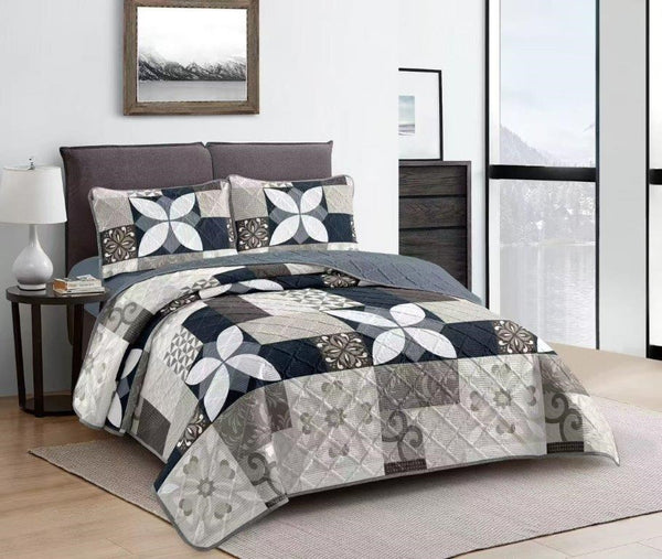Elegant Design Comforter Bedspread Bedding Set Bed Cover with Pillowcase Set of 3 pcs Bed Cover 220*240 cm Pillowcase 50*70 cm   (Ctn Box 17 units)