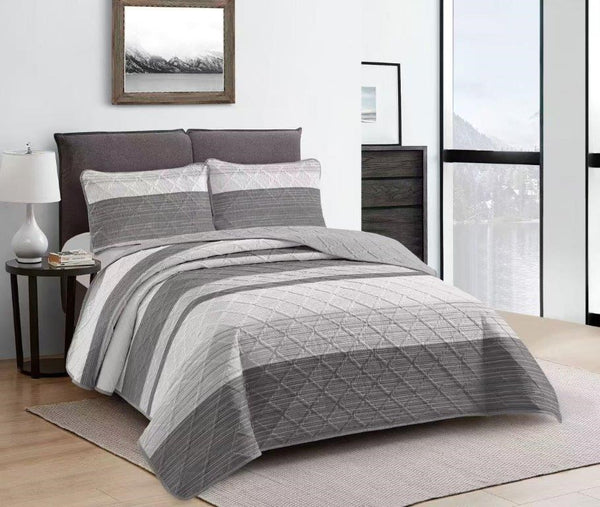 Elegant Design Comforter Bedspread Bedding Set Bed Cover with Pillowcase Set of 3 pcs Bed Cover 220*240 cm Pillowcase 50*70 cm   (Ctn Box 17 units)
