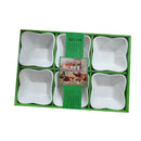 Ceramic Nuts and Snack Bowl Set/6 Pcs 9*9 cm