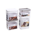 Acrylic Airtight Food Canister Set/4 Pcs 300+600+350+350ml