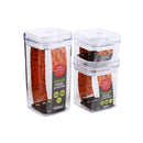 Acrylic Airtight Food Canister Set/3 Pcs 400+900+1200ML
