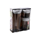 Acrylic Airtight Food Canister Set/3 Pcs 350+700+1200ML